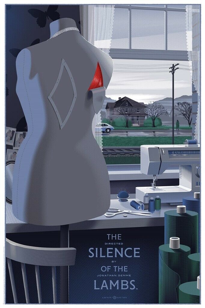 The Silence of the Lambs (Variant) by Laurent Durieux, 24" x 36" Screen Print