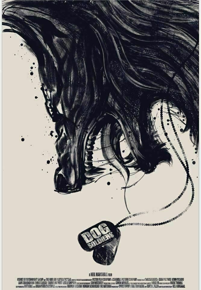 Dog Soldiers by Yvan Quinet, 24" x 36" Screen Print