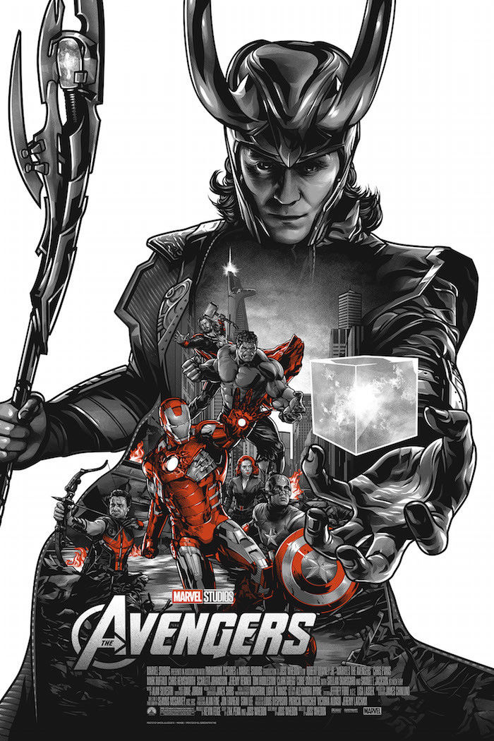 Avengers (variant) by Amien Juugo, 24" x 36" Screen Print