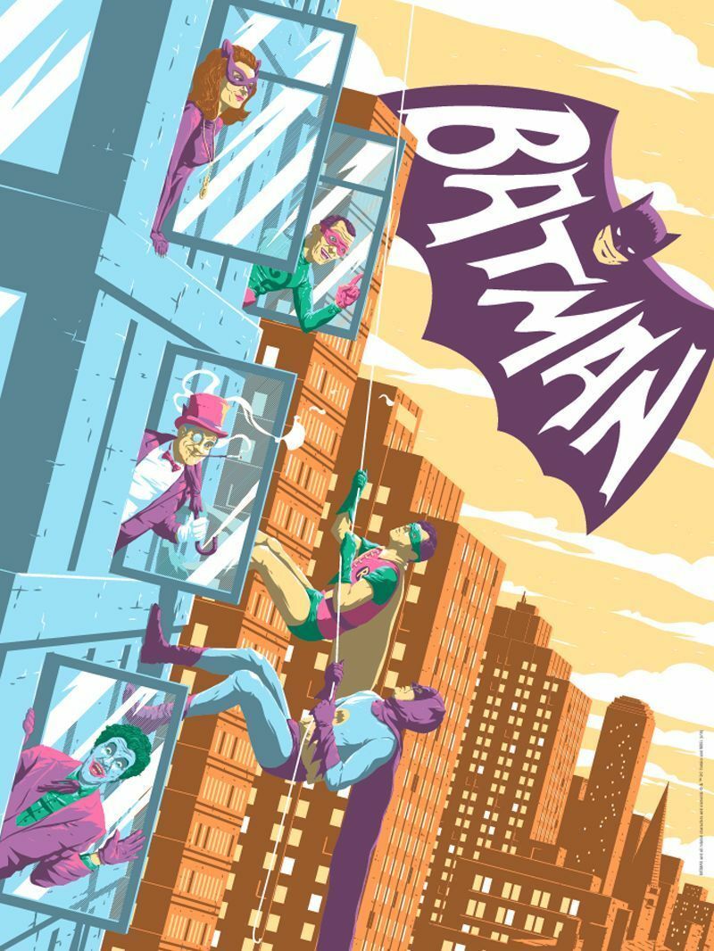 Batman (1966) by Florey, 18" x 24" Screen Print