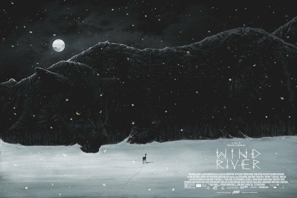 Wind River by Matt Ryan Tobin, 36" x 24" Screen Print