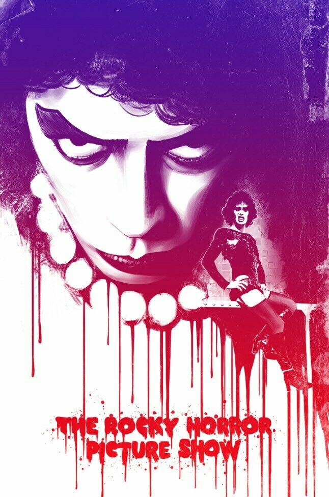 The Rocky Horror Picture Show by Yvan Quinet, 16" x 24" Split Fountain Screen Print