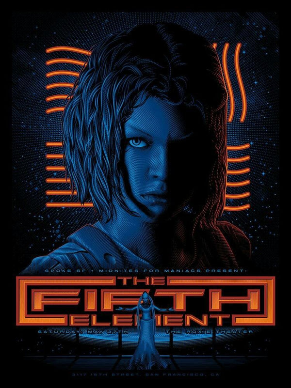 The Fifth Element by Tracie Ching, 18" x 24" Screen Print