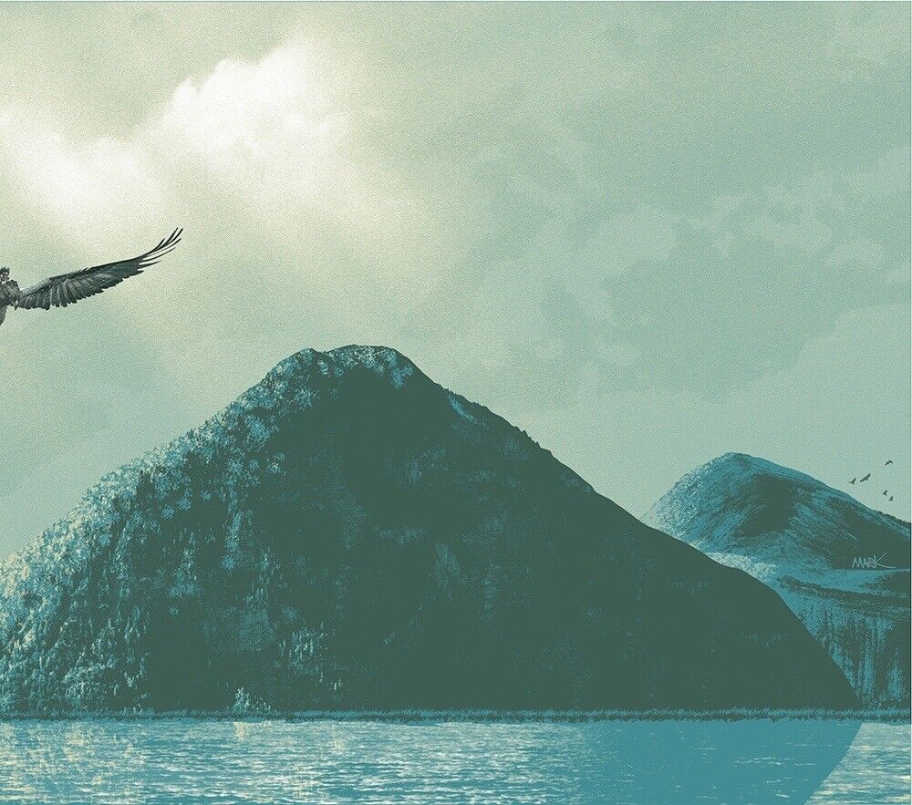 Harry Potter and The Prisoner of Azkaban (GID) by Mark Englert, 36" x 12" Screen print with glow-in-the-dark ink layer