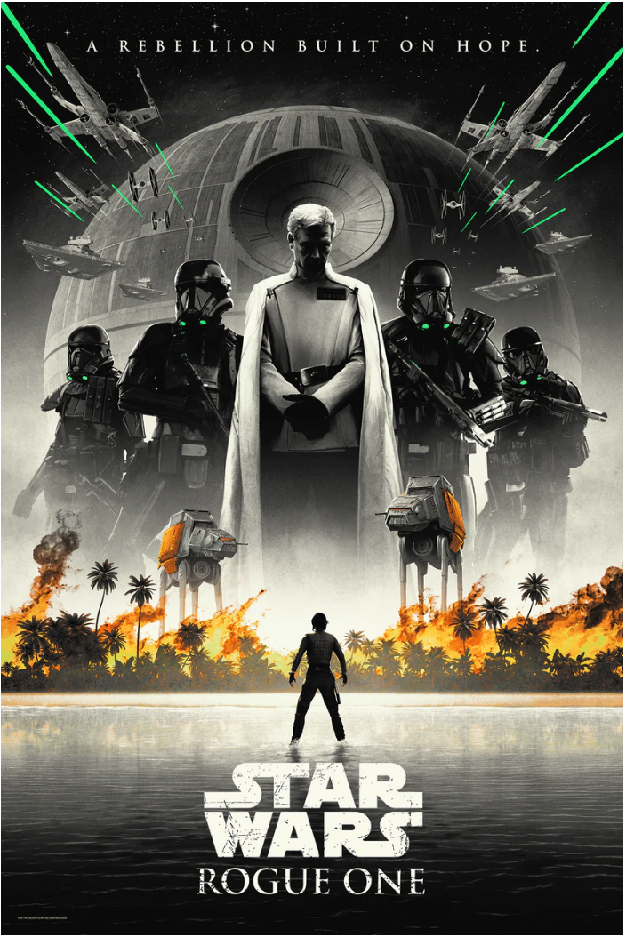 Star Wars Rogue One Variant by Matt Ferguson, 24" x 36" Screen Print