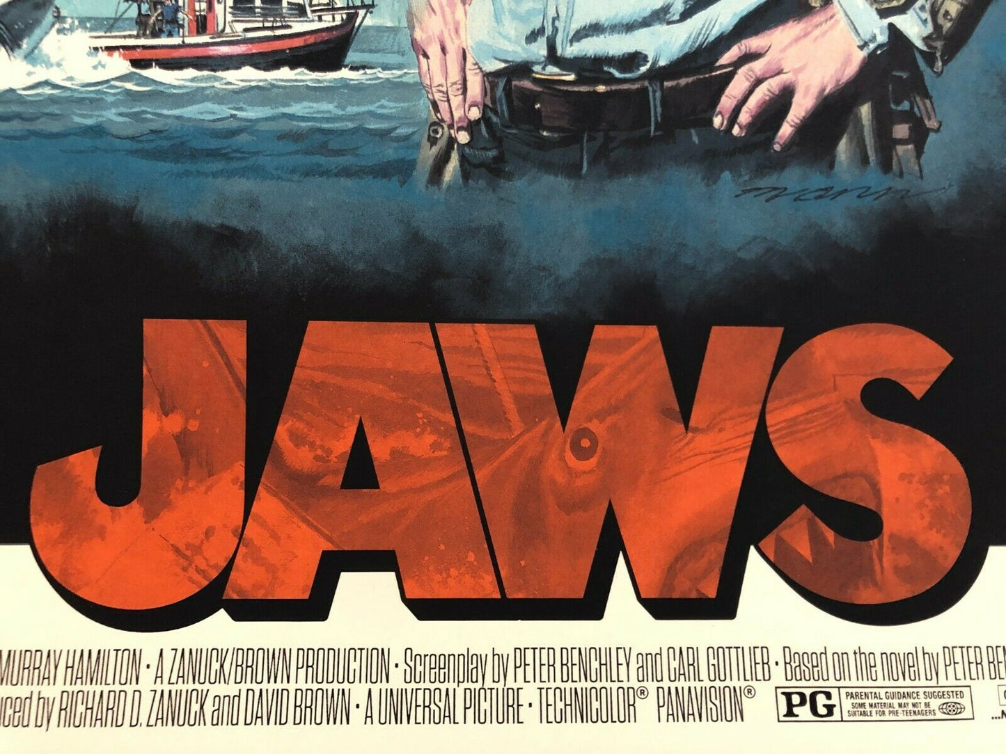 Jaws (Variant) by Paul Mann, 24" x 36" Screen Print