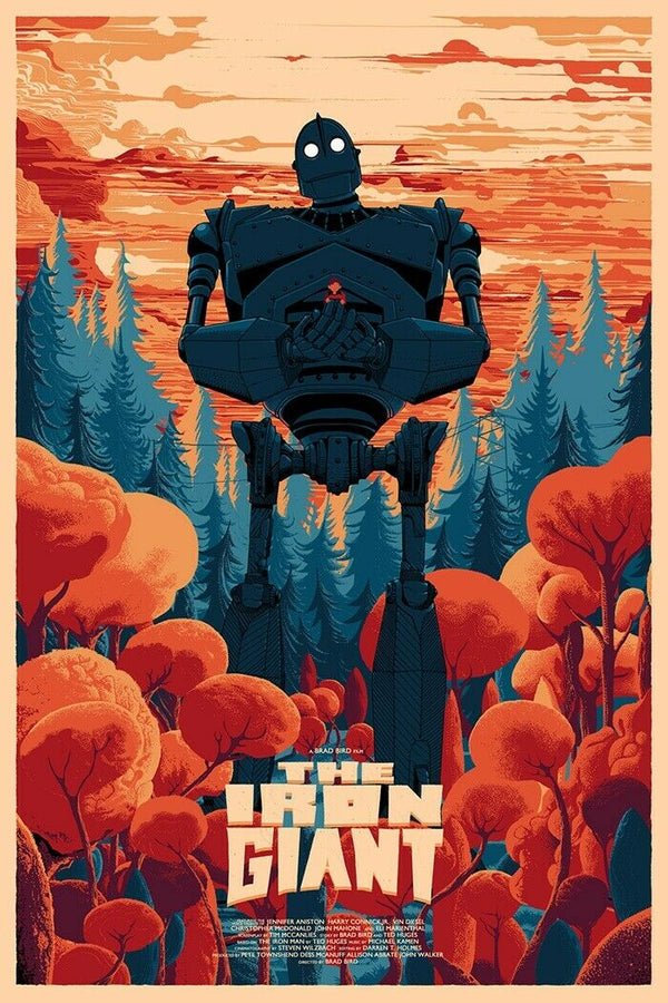 The Iron Giant by Kilian Eng, 24" x 36" Screen Print
