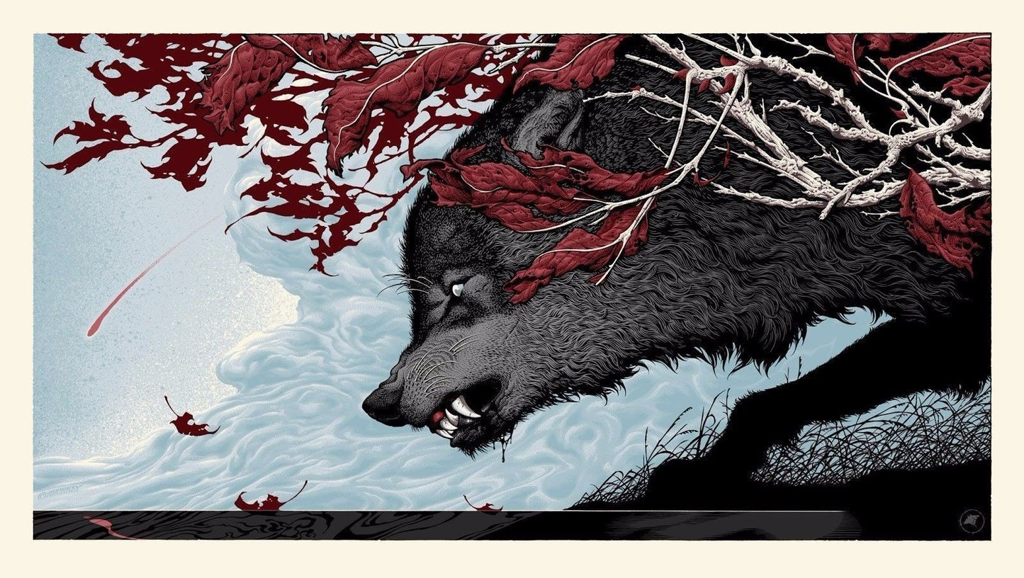 Game of Thrones ("Canus Dirus") by Aaron Horkey, 39" x 22" Screen Print
