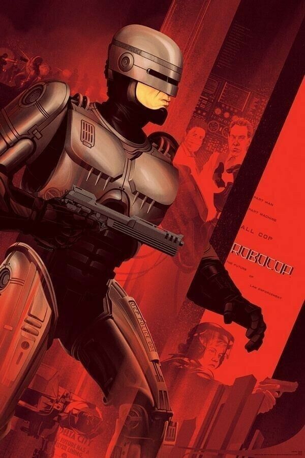 Robocop by Kevin Tong, 24" x 36" Screen Print