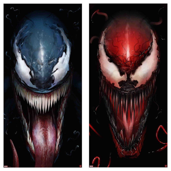 Venom and Carnage set by Andy Fairhurst, 12" x 24" Screen Print