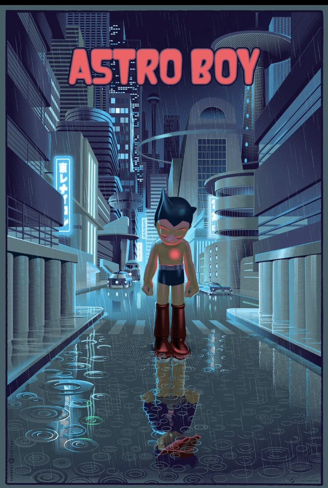 Astro Boy by Laurent Durieux, 24" x 36" Screen Print