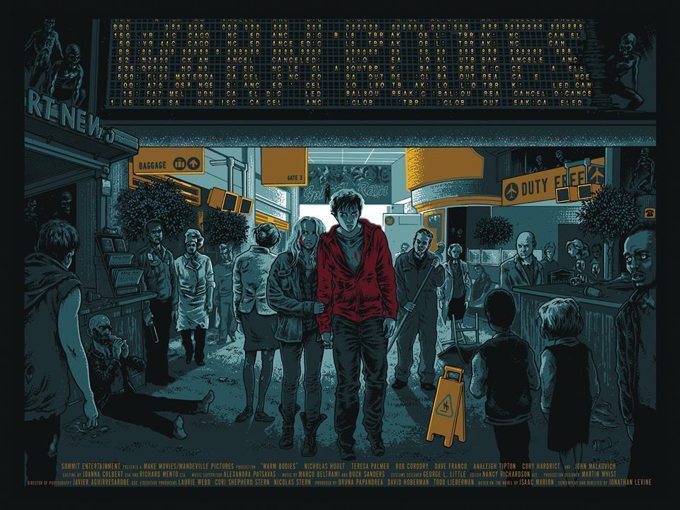 Warm Bodies by Blair Sayer, 24" x 18" Screen Print
