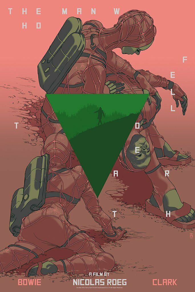 The Man Who Fell to Earth (variant) by Tomer Hanuka, 24" x 36" Screen Print