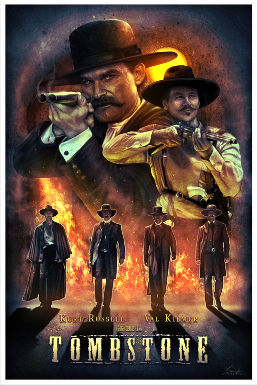 Tombstone by Casey Callender, 24" x 36" Fine Art Giclee