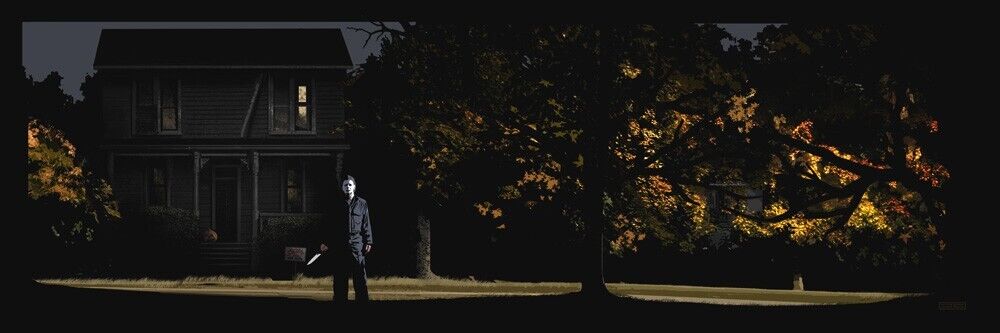 Halloween (Landscape Art Variant) by JC Richard, 36" x 12" Fine Art Giclee