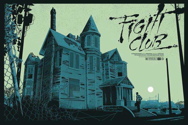 Fight Club by Ken Taylor, 36" x 24" Screen Print