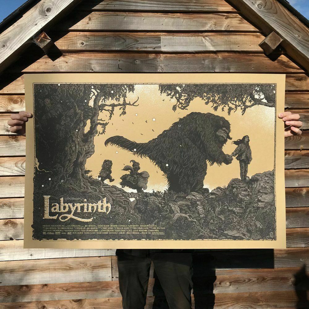 Labyrinth (Variant) by Richey Beckett, 36" x 24" Screen Print