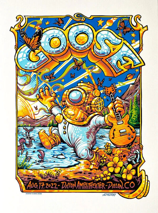 Goose Dillon 2022 N2 by AJ Masthay, 18" x 24" Linoleum Block Print