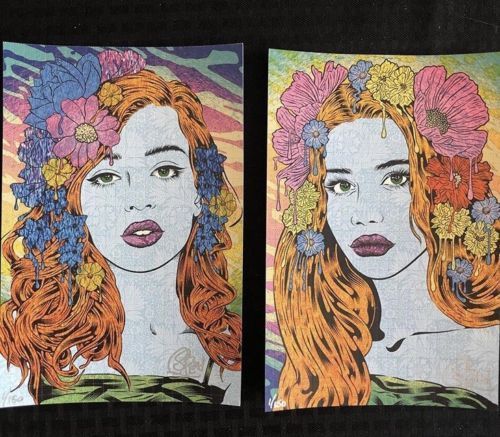 The Oracle and The Seer (blotter edition) set by Chuck Sperry, 6" x 9" Blotter Art Print