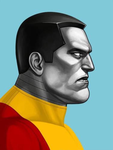Colossus (X-Men) by Mike Mitchell, 12" x 16" Fine Art Giclee