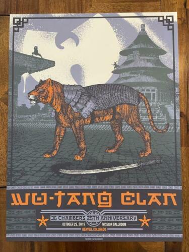 Wu-Tang Clan Denver 2019 by Justin Helton (Status Serigraph), 18" x 24" Screen Print