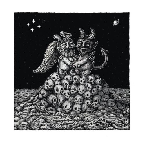 Best Friends Forever (metallic variant) by David Welker, 10" x 10" Screen Print