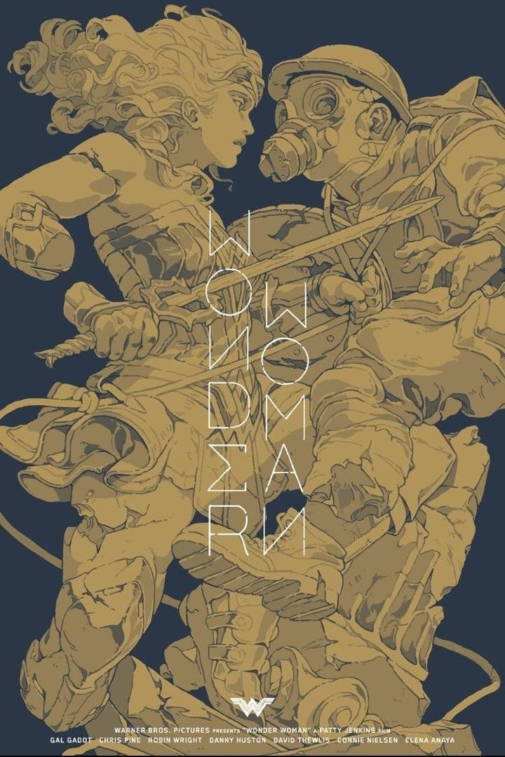 Wonder Woman (variant) by Sachin Teng, 24" x 36" Screen Print