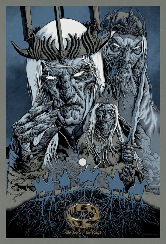 Lord of the Rings by Mike Sutfin, 24" x 36" Screen Print