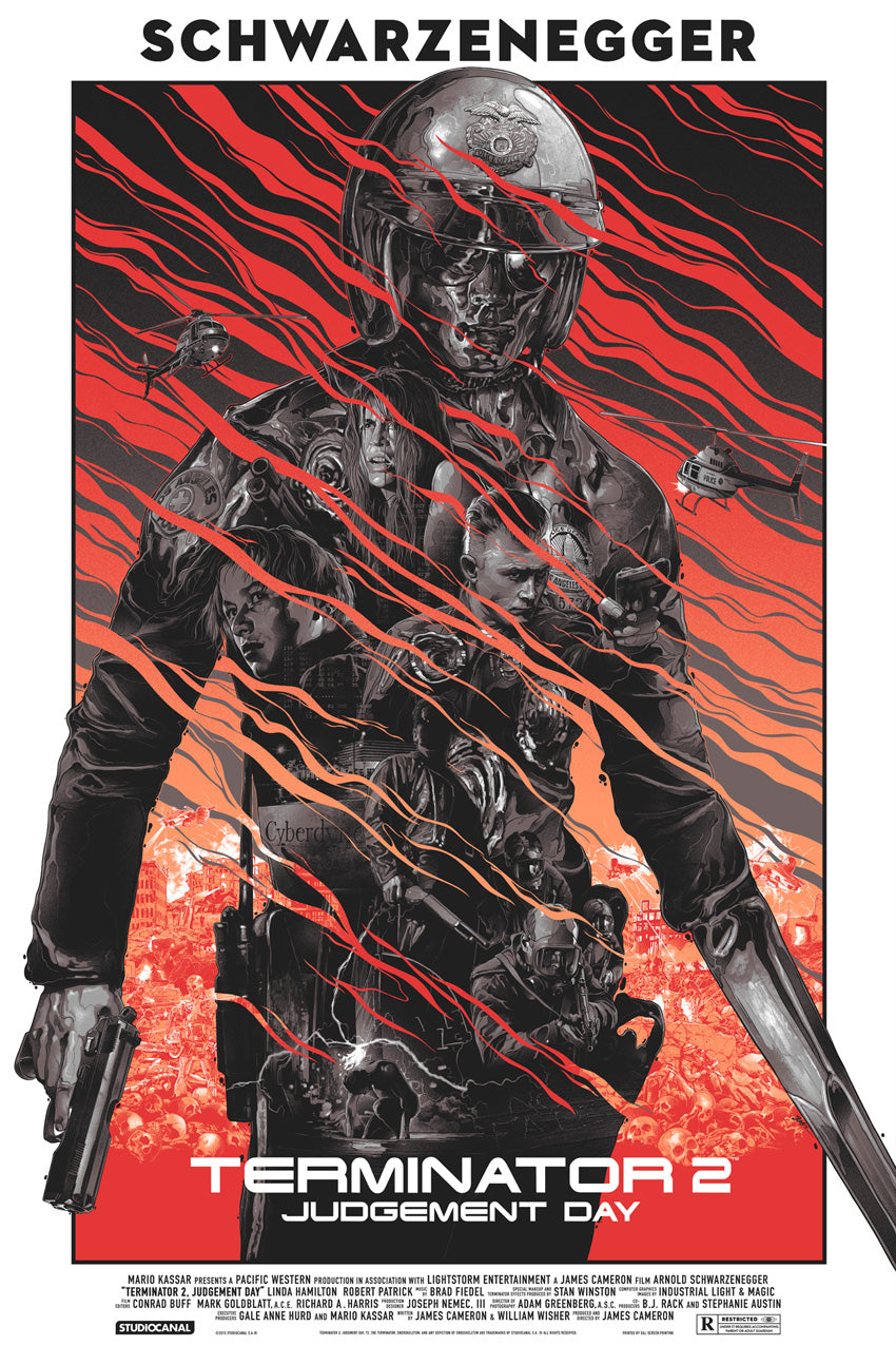 Terminator 2: Judgement Day (Variant) by Gabz, 24" x 36" Screen Print