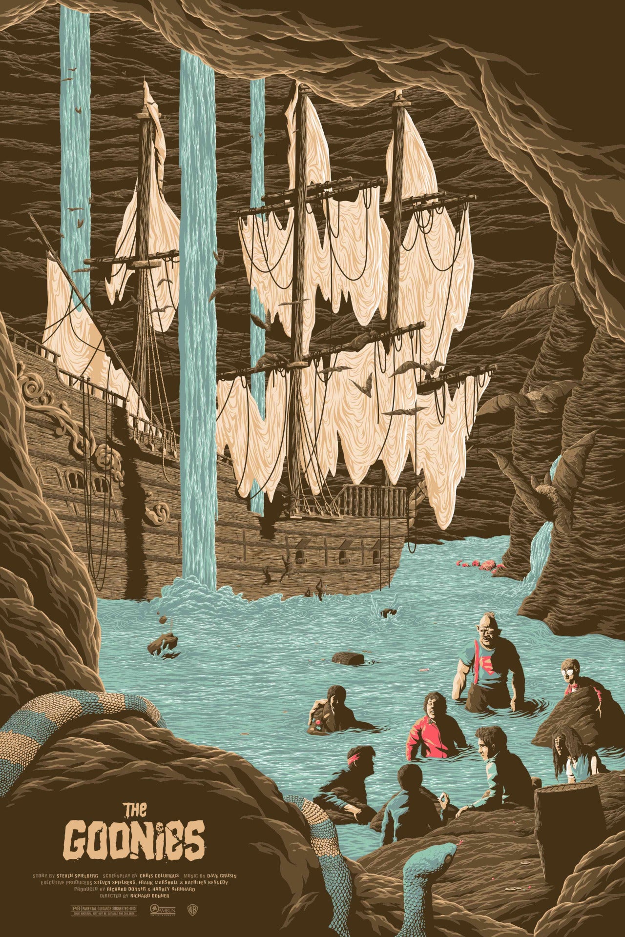 Goonies by Florey, 24" x 36" Screen Print