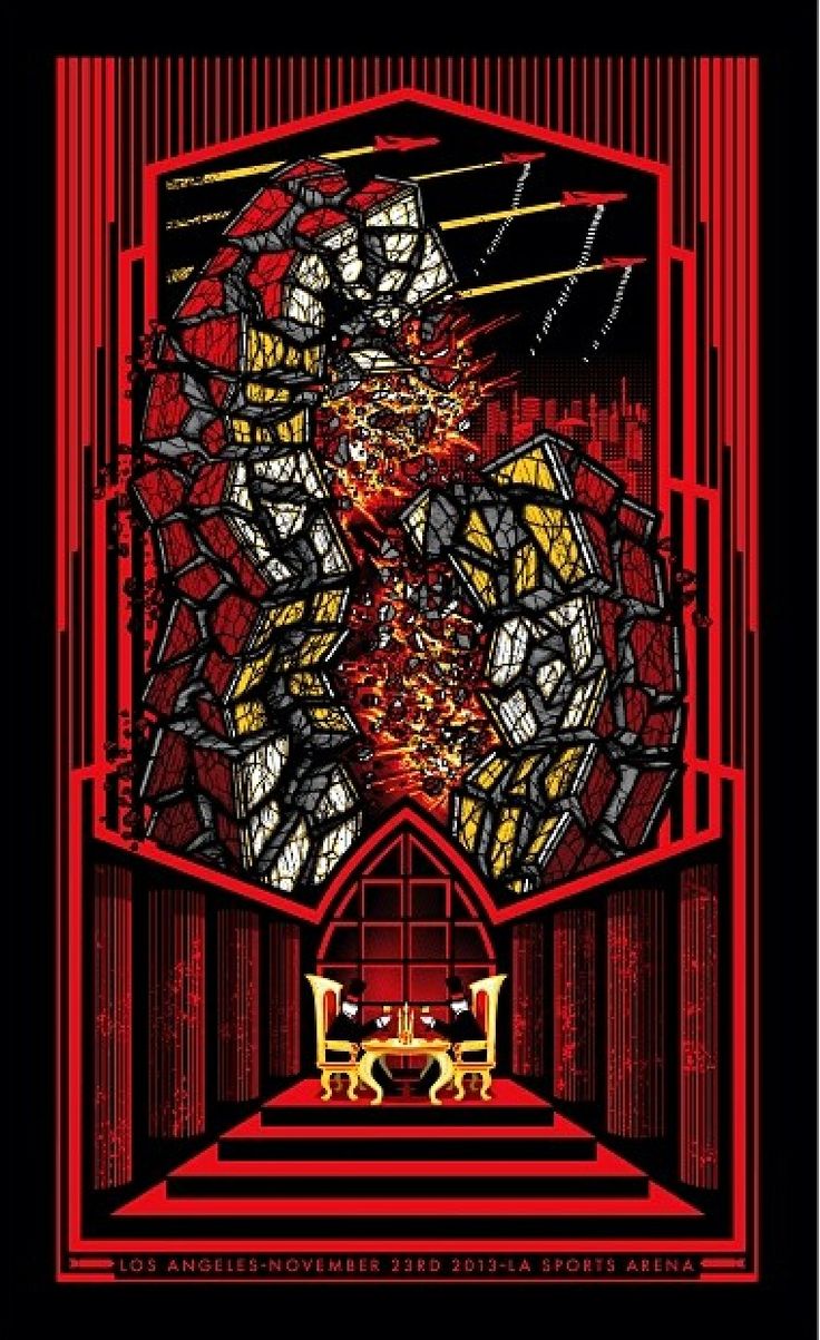 Pearl Jam Los Angeles 2013 by Brad Klausen, 15" x 24" Screen Print