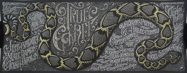 True Grit by Aaron Horkey, 15" x 39" Screen Print