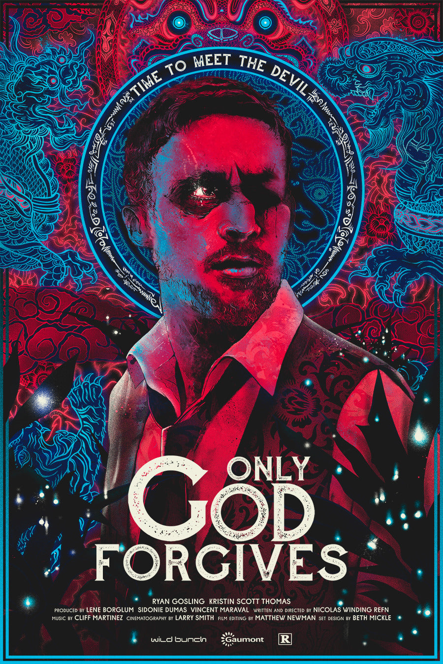 Only God Forgives by Nikita Kaun, 24" x 36" Screen Print