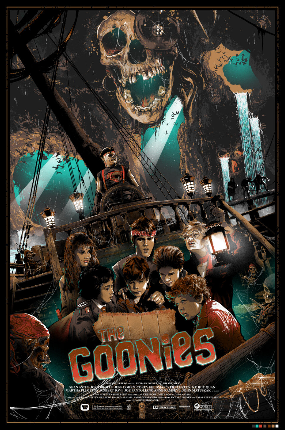 The Goonies by Vance Kelly, 24" x 36" Screen Print