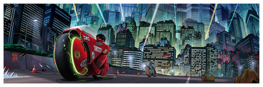 Akira (Neo Tokyo) by Pablo Olivera, 36" x 12" Fine Art Giclee