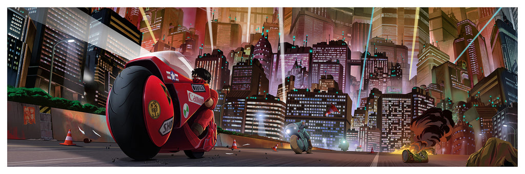 Akira (Neo Tokyo Variant) by Pablo Olivera, 36" x 12" Fine Art Giclee