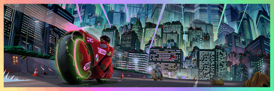 Akira (Neo Tokyo FOIL) by Pablo Olivera, 36" x 12" UV Giclee