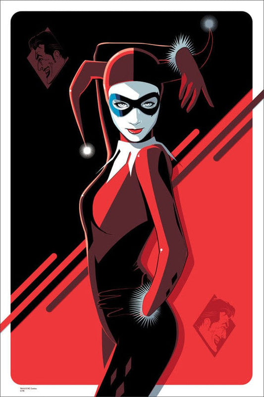 Batman The Animated Series (Harley Quinn) by Craig Drake, 24" x 36" Screen Print