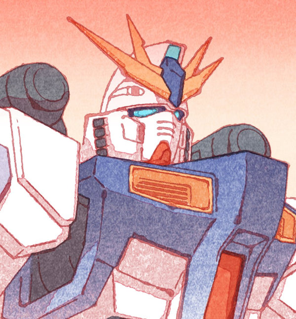 Gundam (Ukiyo-e Thunder in the Mountains) by Jed Henry