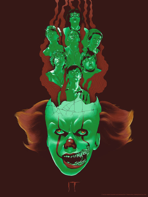 It (Stephen King) by Ben Turner, 18" x 24" Screen Print