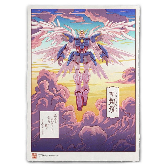 Gundam (Ukiyo-e Aloft at Sunset) by Jed Henry