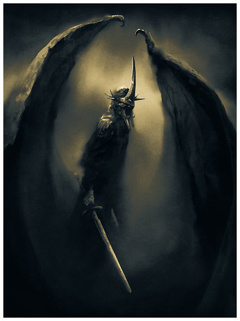 Lord of the Rings (Lord of Nazgul Sauron) by Karl Fitzgerald, 18" x 24" Fine Art Giclee