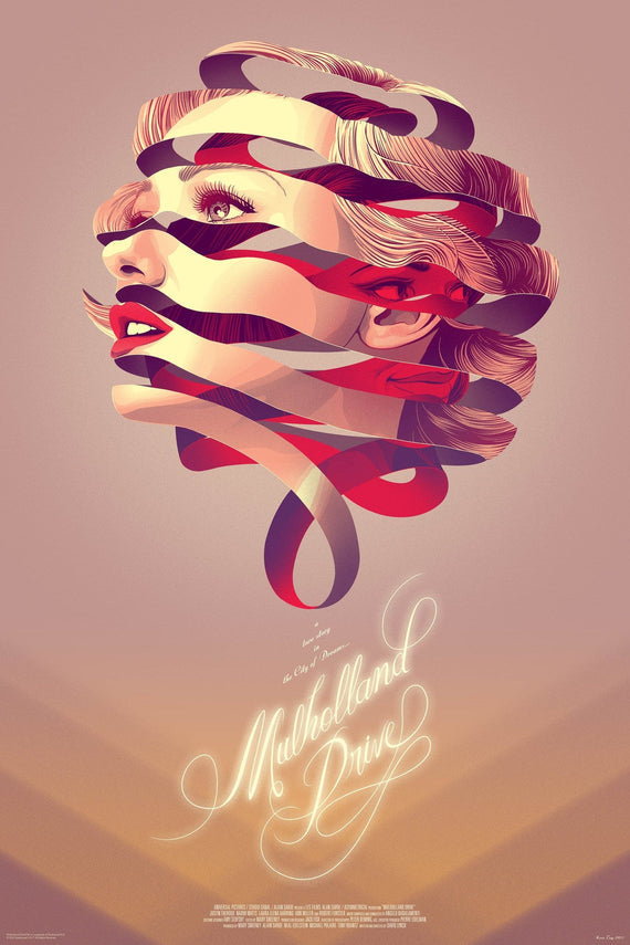 Mulholland Drive by Kevin Tong, 24" x 36" Screen Print