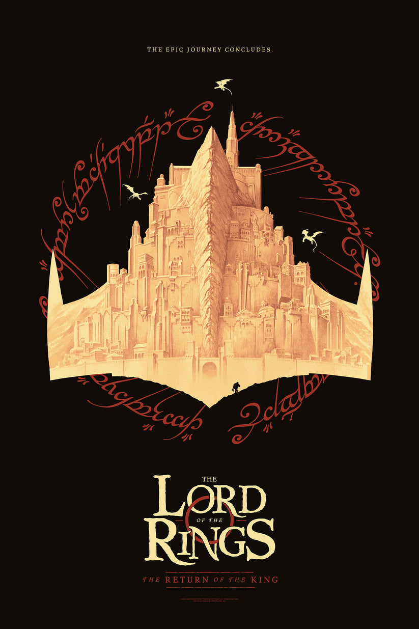 Lord of the Rings (The Return of the King) Phantom City Creative, 24" x 36" Screen Print