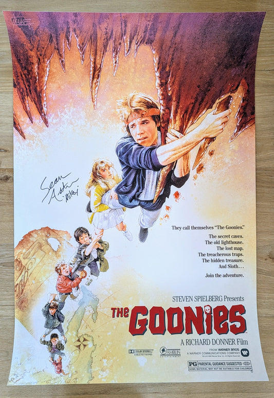 The Goonies (Signed by Sean Astin) by Drew Struzan