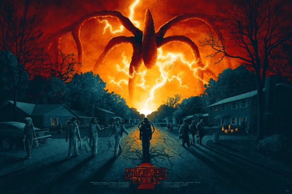 Stranger Things (2) by Adam Rabalais, 36" x 24" Screen Print