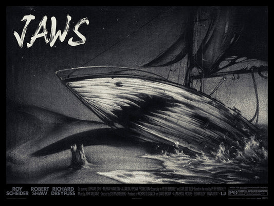 Jaws by Sam Wolfe Connelly, 24" x 18" Screen Print