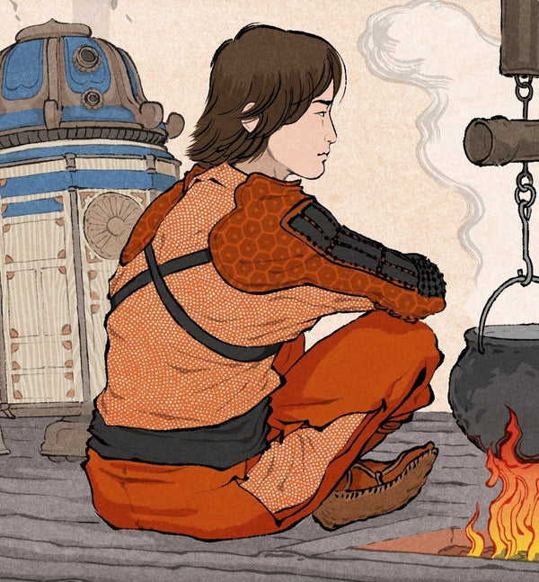 Star Wars (Ukiyo-e The Old Sage Yoda) by Jed Henry