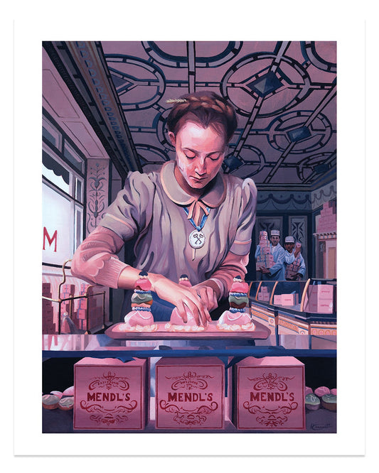 The Grand Budapest Hotel (Mendl's) by Hannah Gillingham, 16" x 20" Archival Pigment Print