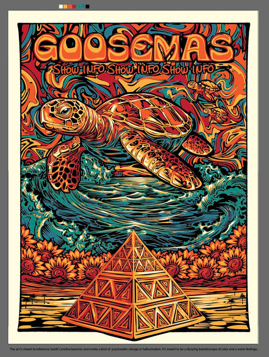 Goose Charleston 2024 by Todd Slater, 18" x 24" Screen Print